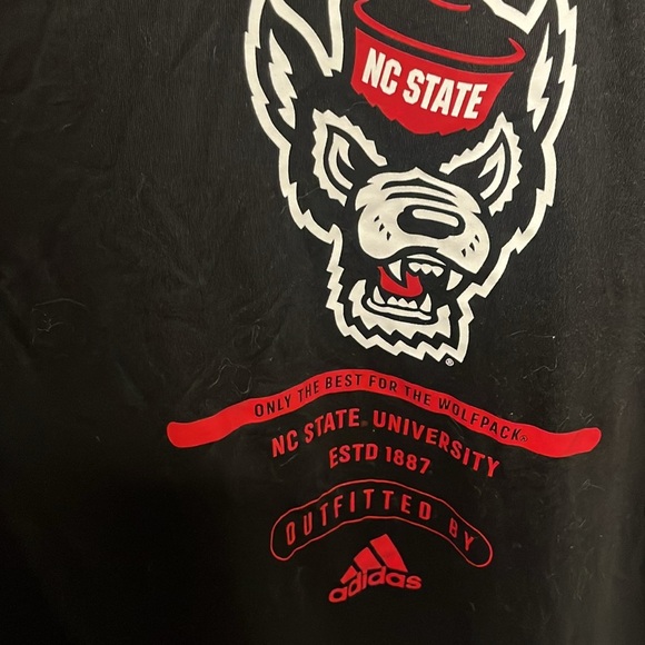 NC State Wolfpack adidas Black Wolfhead Creator T-Shirt - Picture 3 of 5